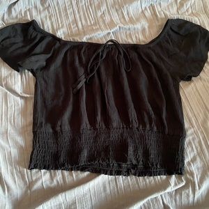 Off shoulder crop top